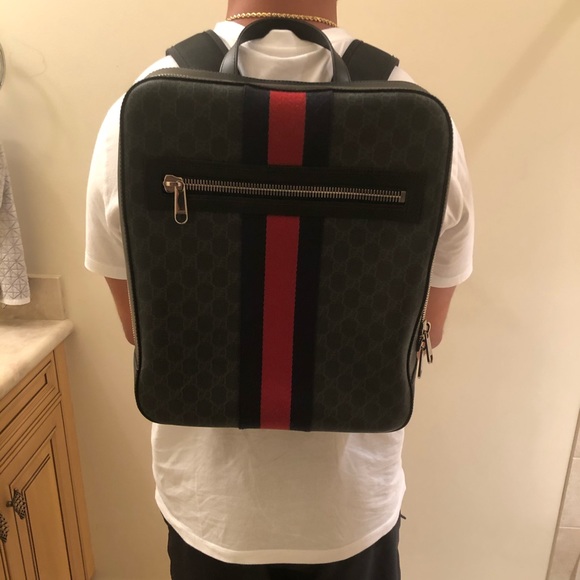 COPY - GUCCI GG Print Backpack - Picture 6 of 7